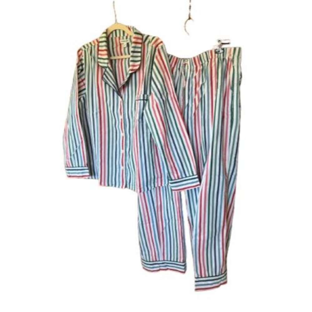 NORDSTROM Classic Striped Cotton Pajama Set Plus 1x/2x